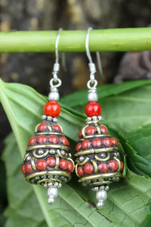 Passionate and Prosperity Coral Earrings