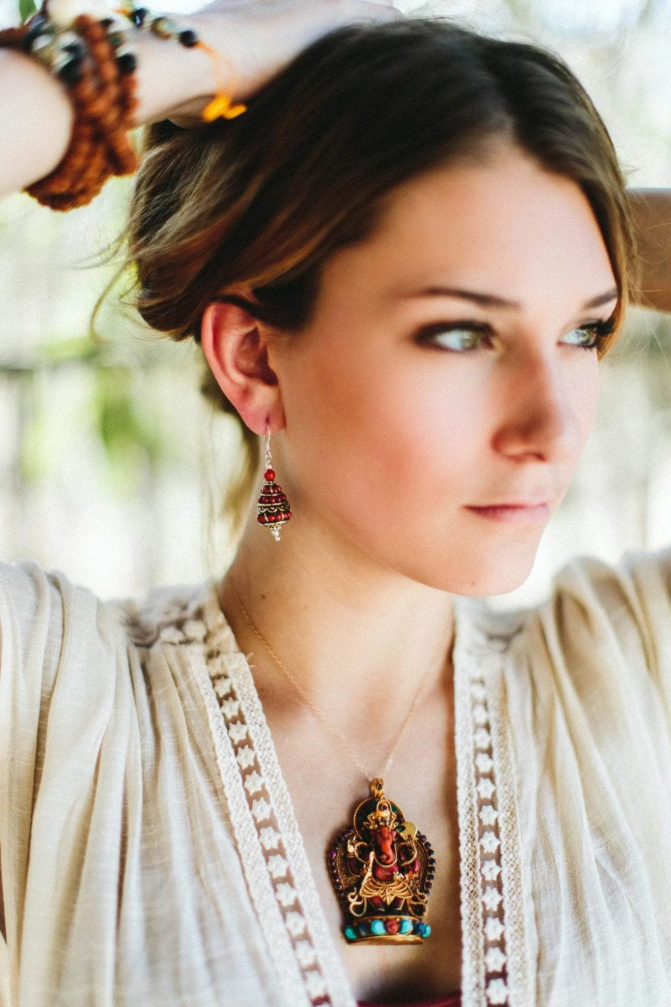 Passionate and Prosperity Coral Earrings