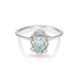 Peone | aquamarine & diamonds