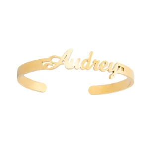 Personalized Open Bangle Bracelet