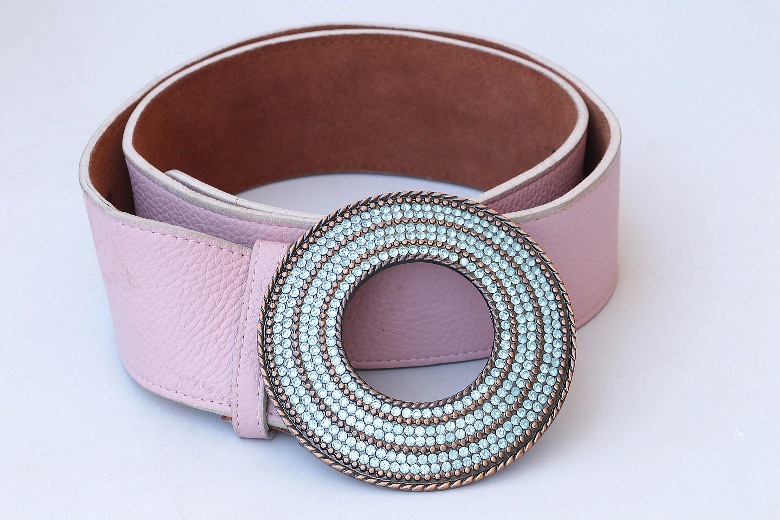 PINK LEATHER BELT