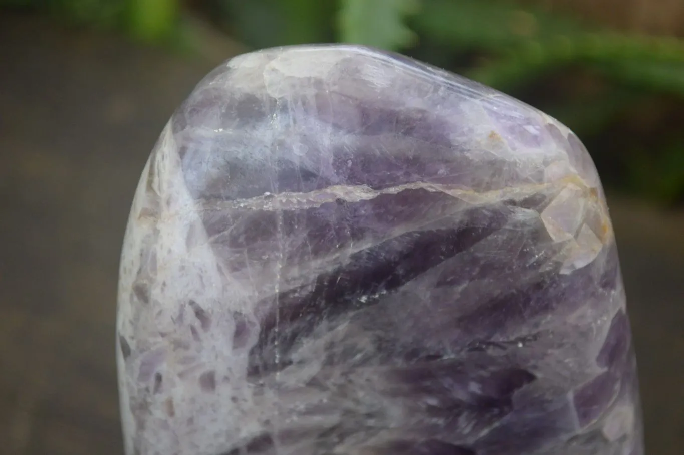 Polished Dream Amethyst Standing Free Form x 1 From Madagascar