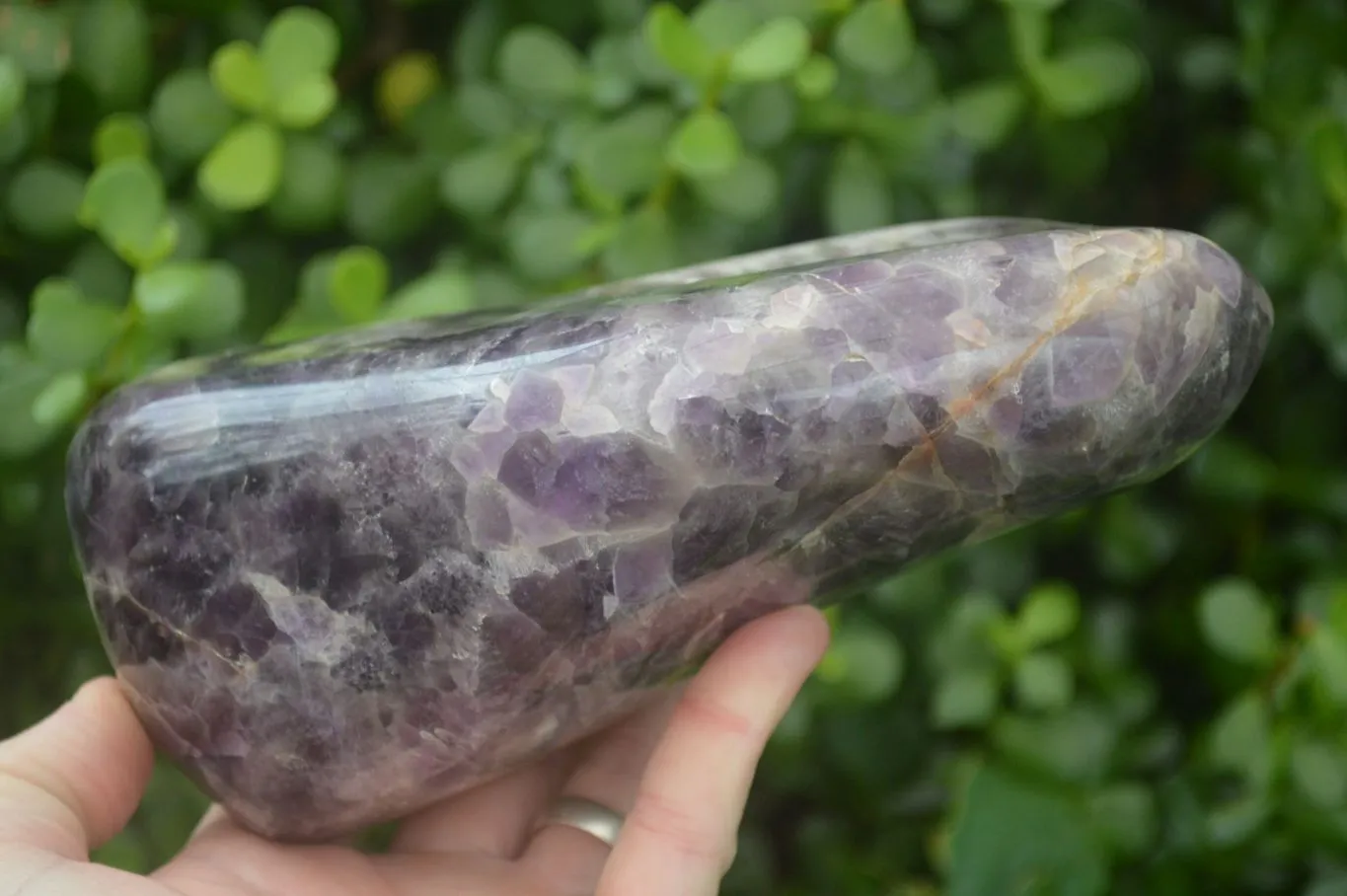 Polished Dream Amethyst Standing Free Form x 1 From Madagascar