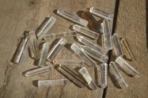 Polished Small Clear Quartz Jewellery Points x 35 From Madagascar