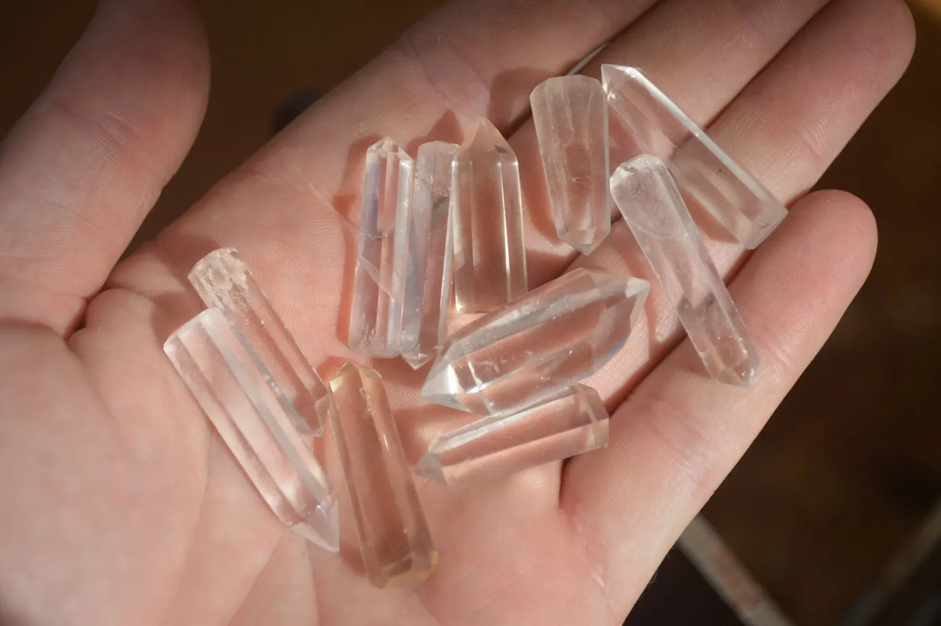 Polished Small Clear Quartz Jewellery Points x 35 From Madagascar