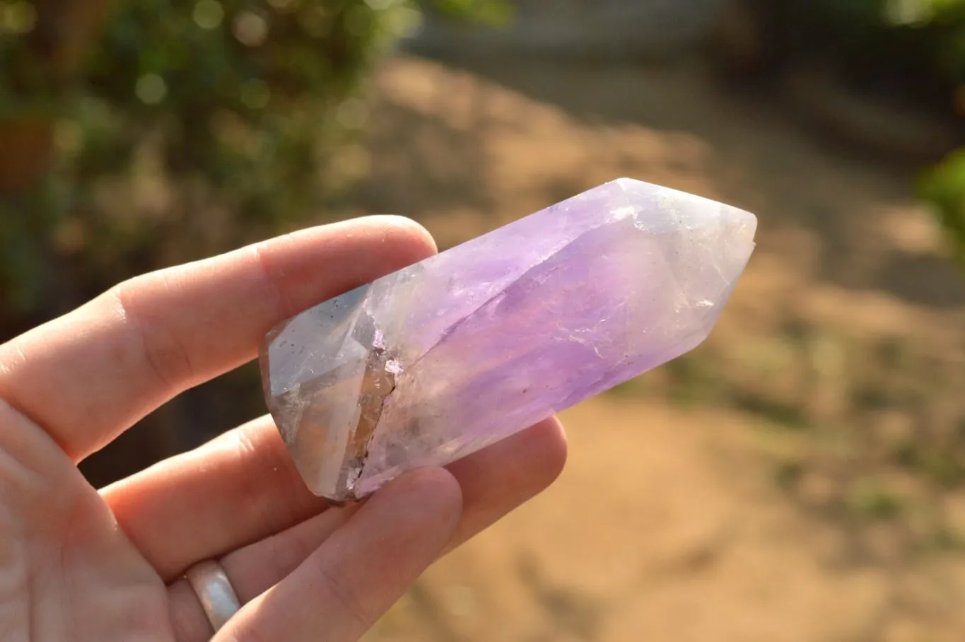 Polished Smokey Dream Amethyst Points x 6 From Madagascar