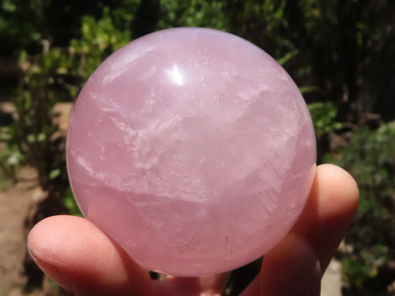 Polished Star Rose Quartz Spheres x 4 From Ambatondrazaka, Madagascar