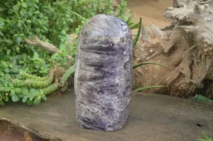 Polished XL Chevron Dream Amethyst Standing Free Form x 1 From Madagascar