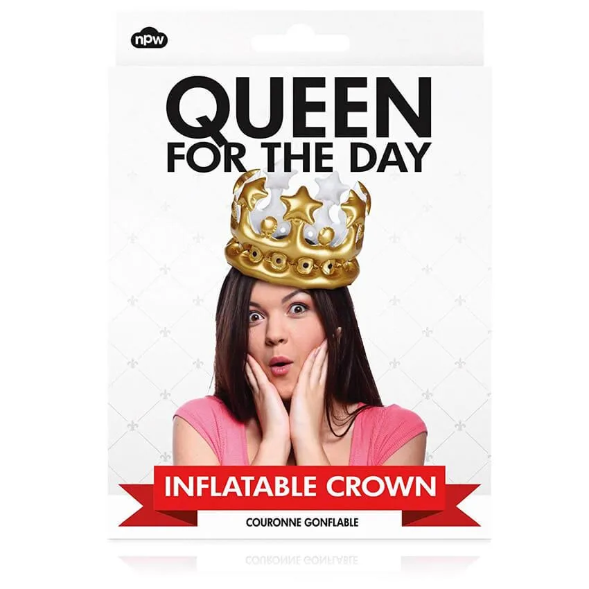 Queen for the Day Inflatable Crown