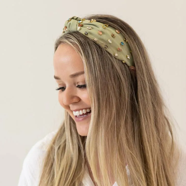 Rhinestone Knot Headband