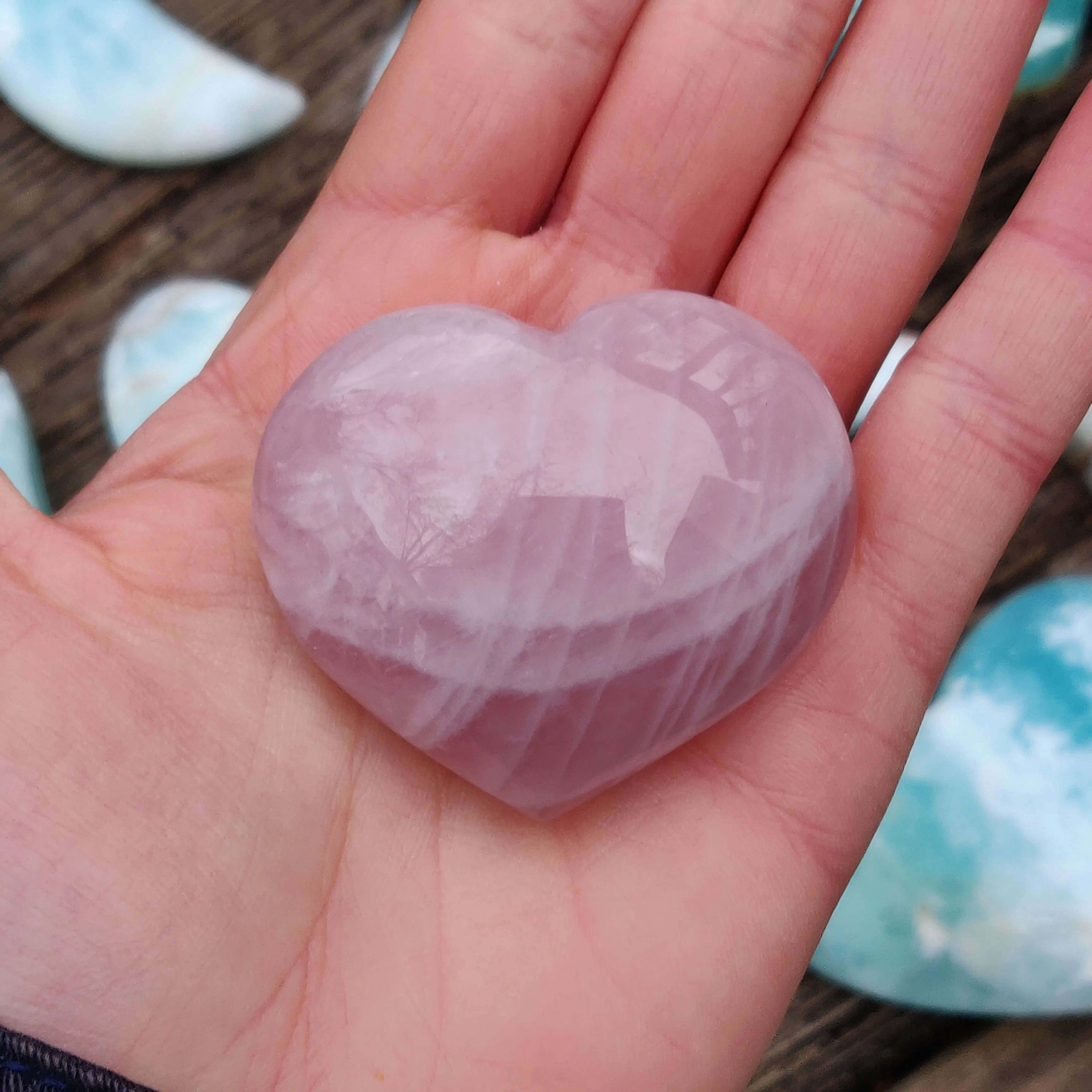 Rose Quartz Heart (#7RQ)