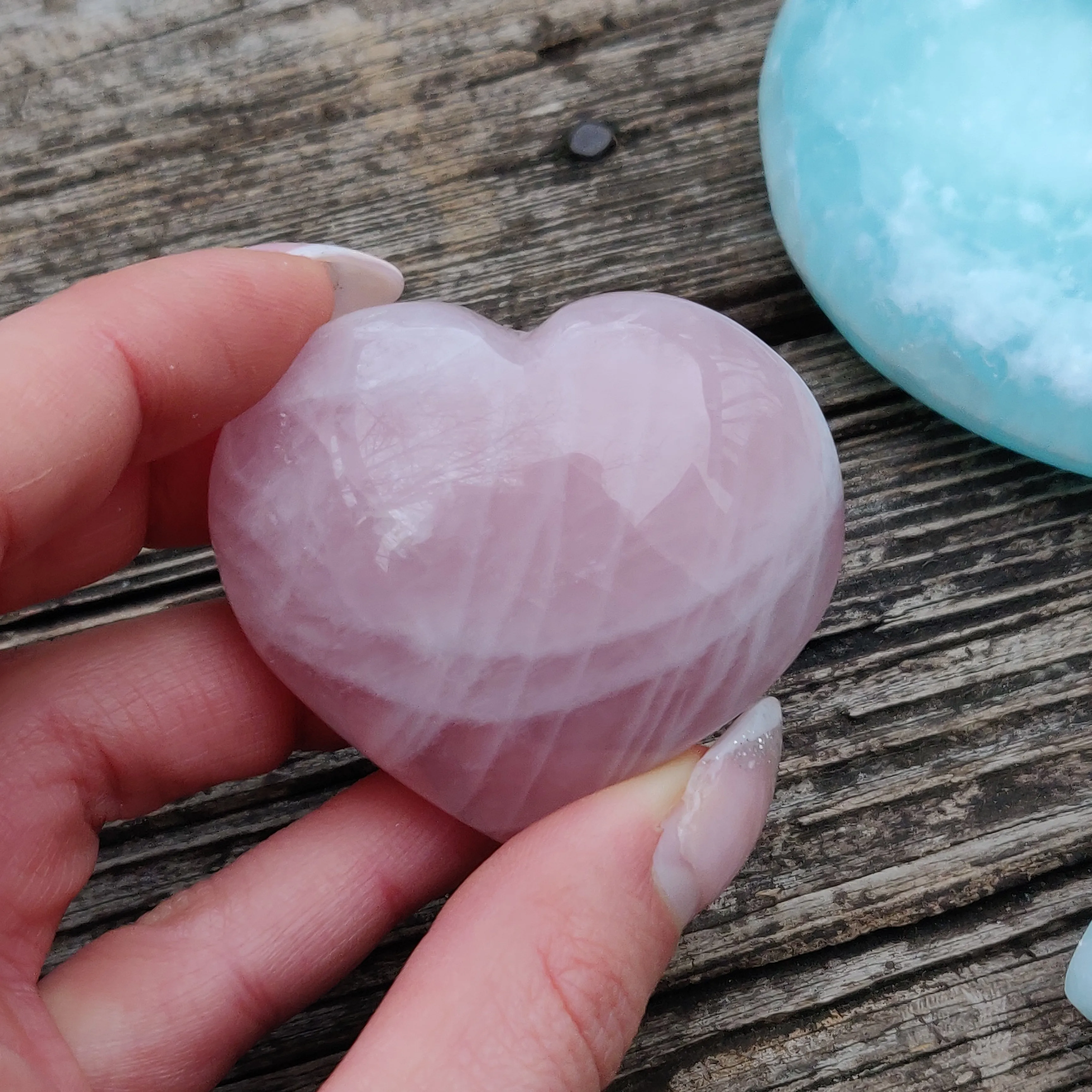 Rose Quartz Heart (#7RQ)