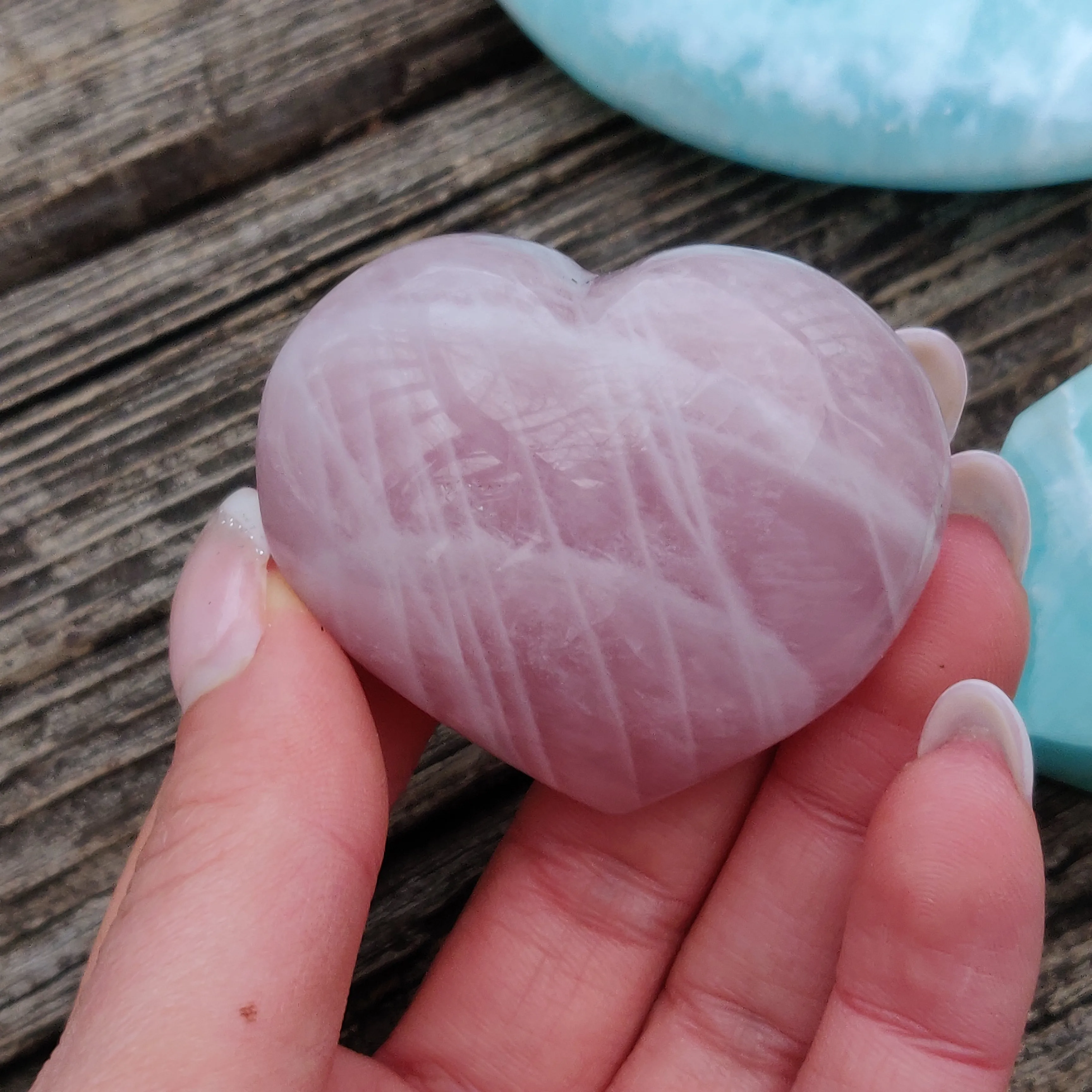 Rose Quartz Heart (#7RQ)