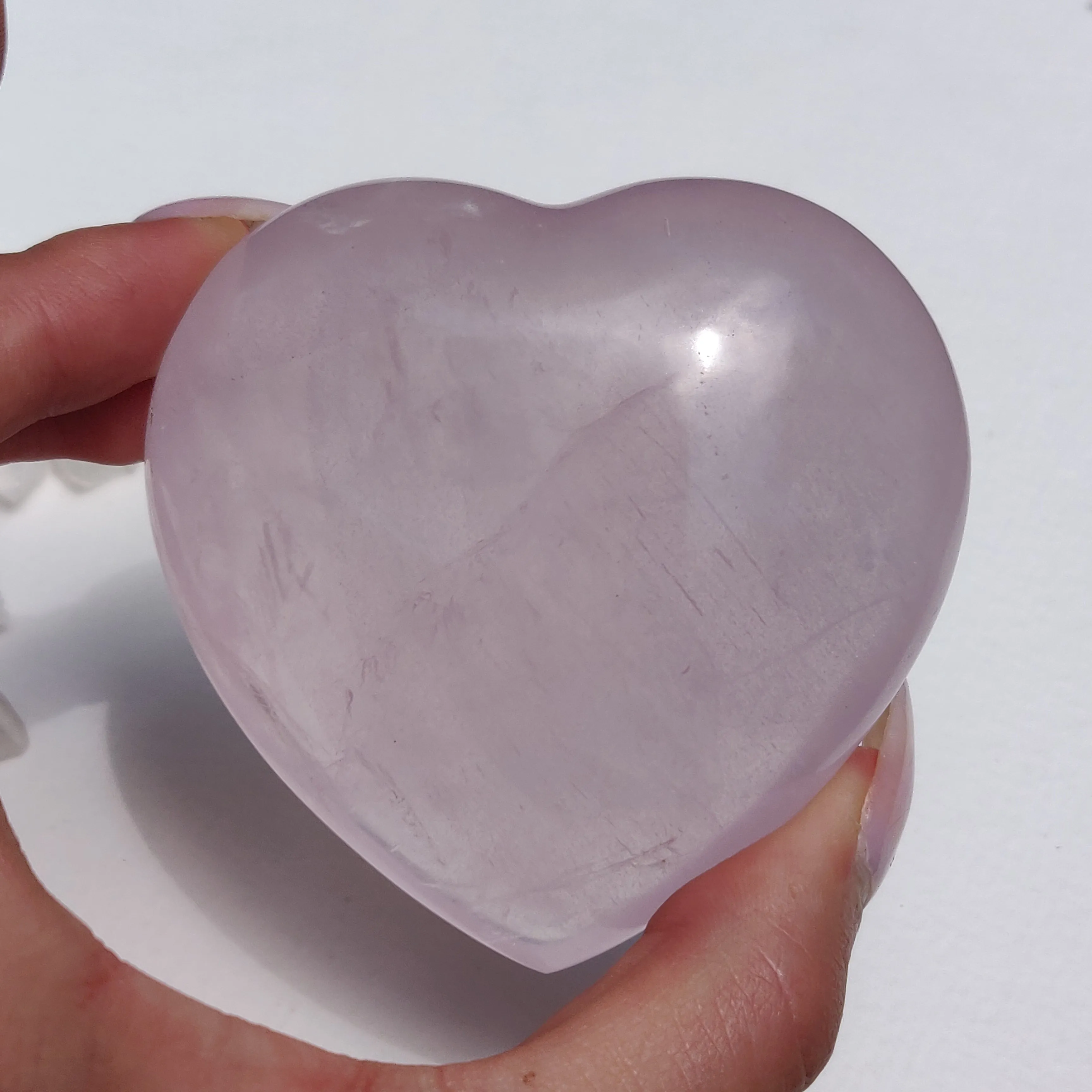 Rose Quartz Heart (#J2)