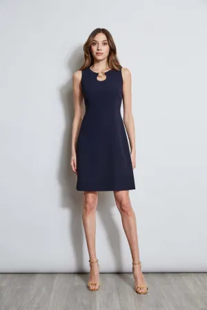 Sleeveless Keyhole Ring Dress