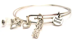 Smile Expandable Bangle Bracelet Set