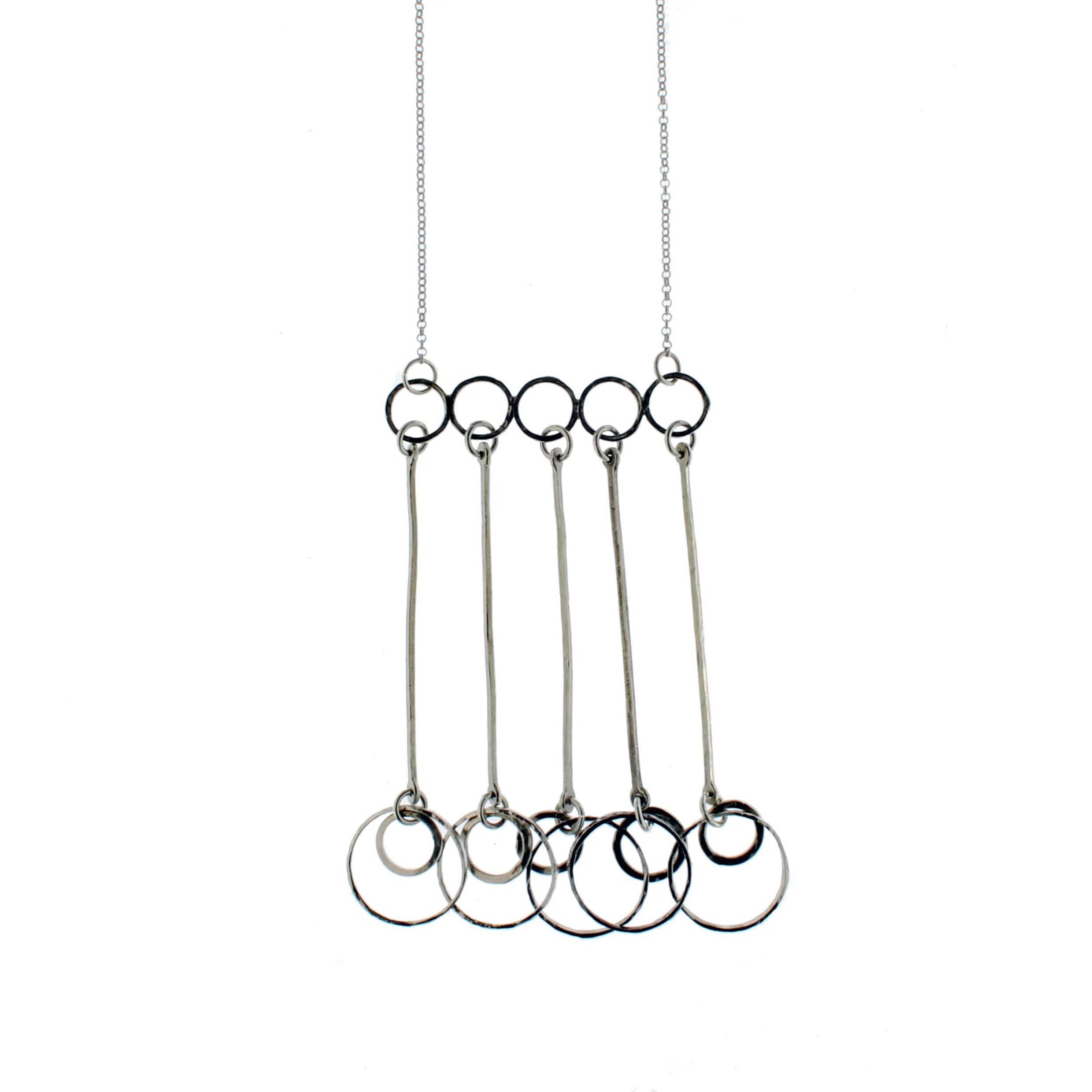 SSP 5R STICKS & STONES (5 Ring plain pendant; long)