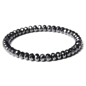 Stilo Geometric Hematite Beaded Bracelet