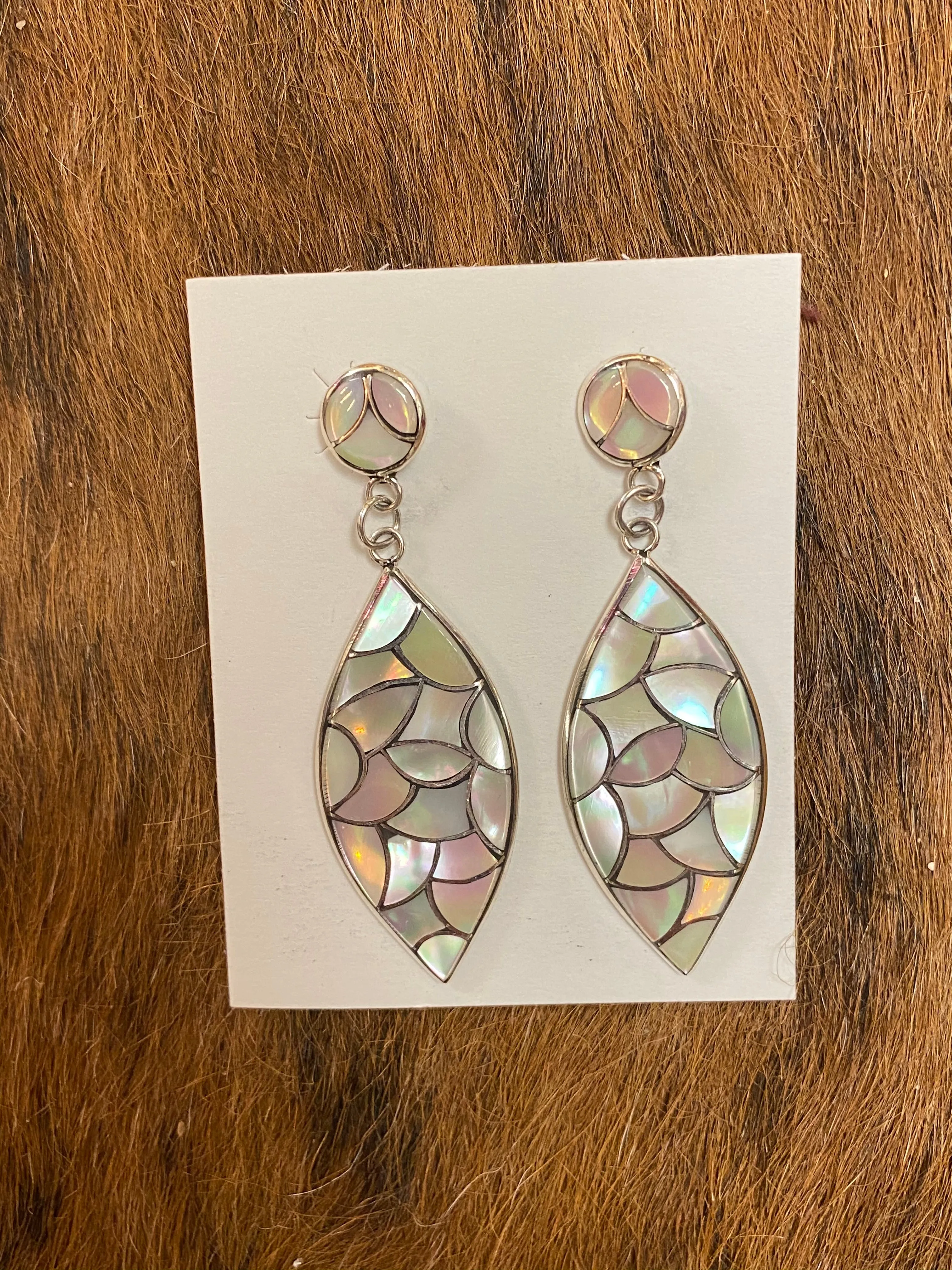 Teardrop Inlay Earrings