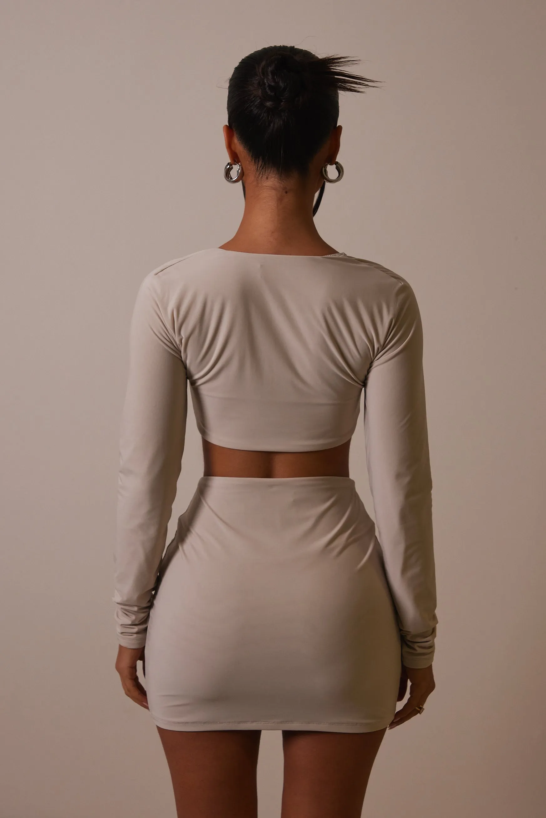 The ring long sleeve set - Stone