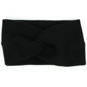 Twisted Bowknot Headband - Black