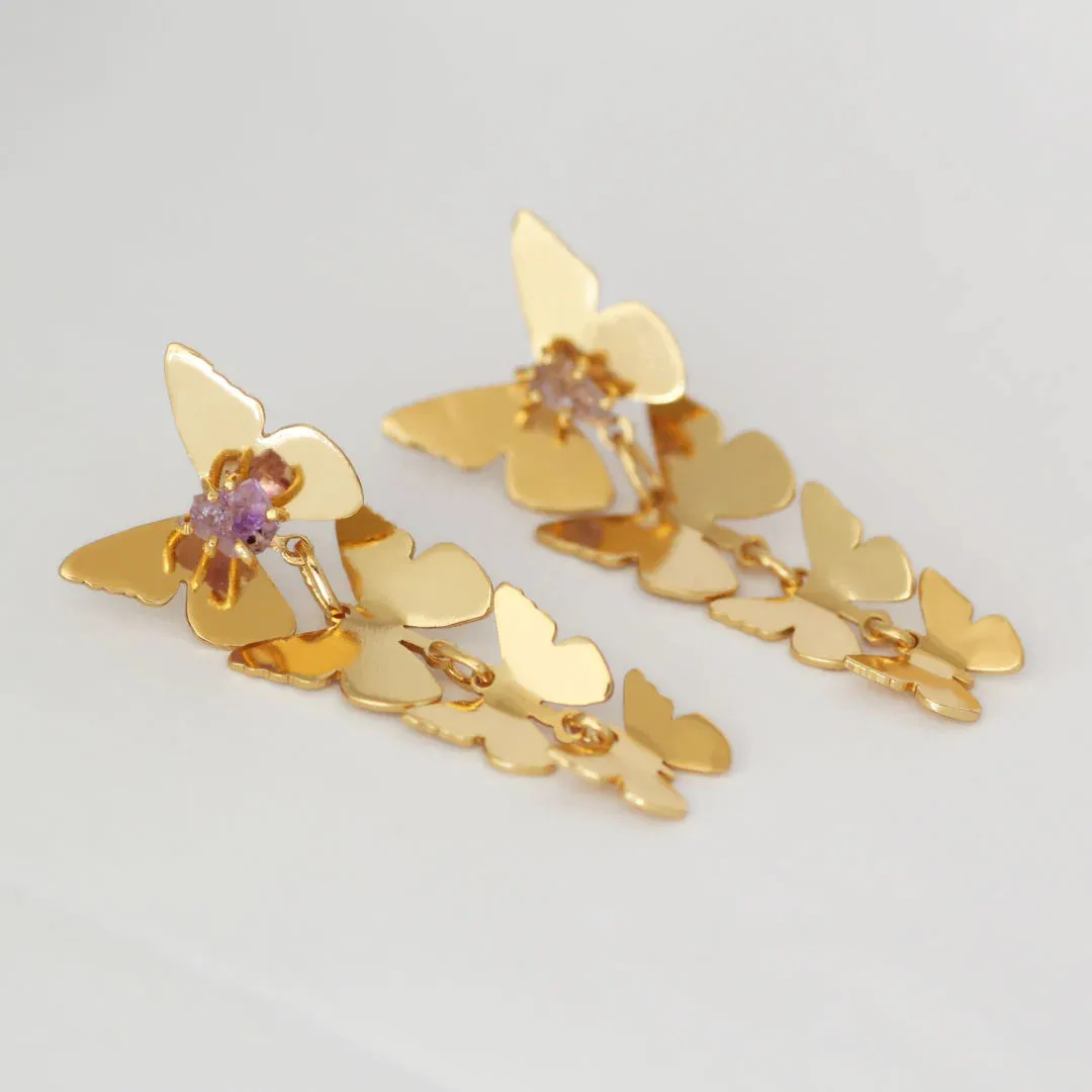 Waterfall Butterfly Earrings