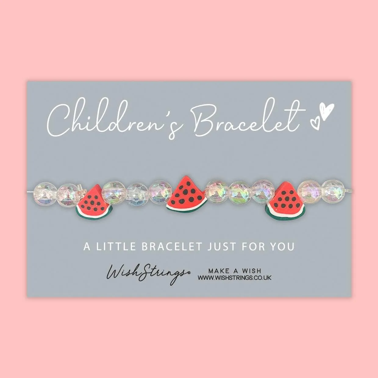 Watermelon Charms - Children's Beaded Bracelet