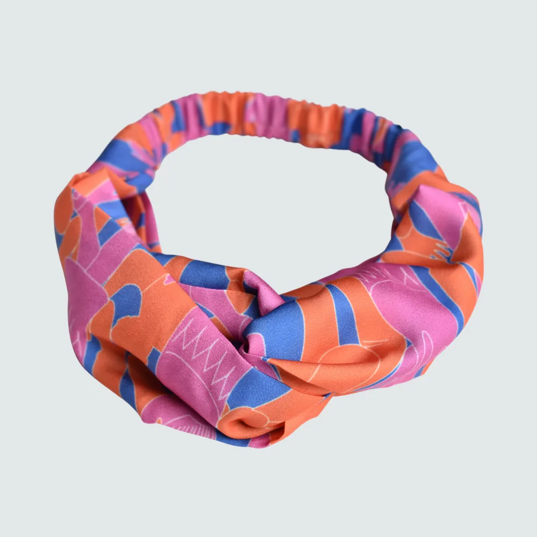 Yammy's Dancers Print Twist Knot Headband