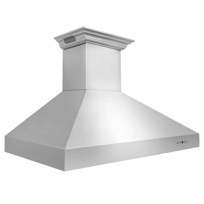 ZLINE 30 IN. Professional Wall Mount Range Hood in Stainless Steel with Built-In CrownSound® BlueTooth Speakers (697CRN-BT-30)