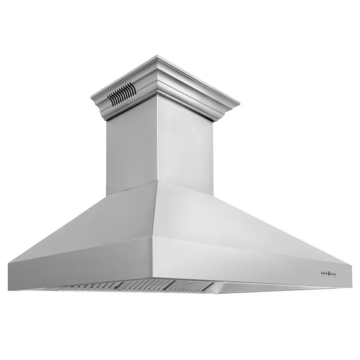 ZLINE 30 IN. Professional Wall Mount Range Hood in Stainless Steel with Built-In CrownSound® BlueTooth Speakers (697CRN-BT-30)